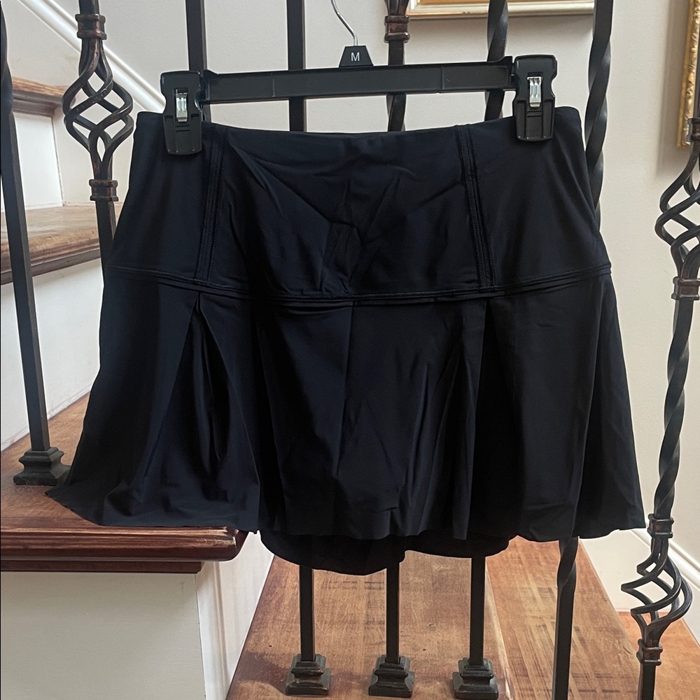 lululemon athletica Black Pleated Athletic Mini Skirt